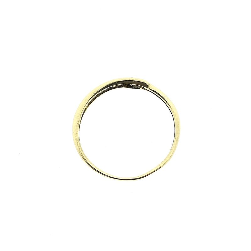 Image 3 of Gold solitaire ring with zirconia