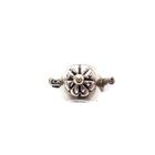 Image 3 of Pandora charm; Silver with gold; Teapot Charm