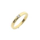 Image 1 of Gold (wedding) ring with diamond; 0.035 ct.