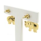 Image 2 of Golden elephant stud earrings