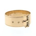 Image 5 of Gold belt ring with buckle and diamond | 0.02 ct.