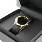 Image 13 of Movado Museum Classic; Gold-plated men's watch with black dial; 0607195