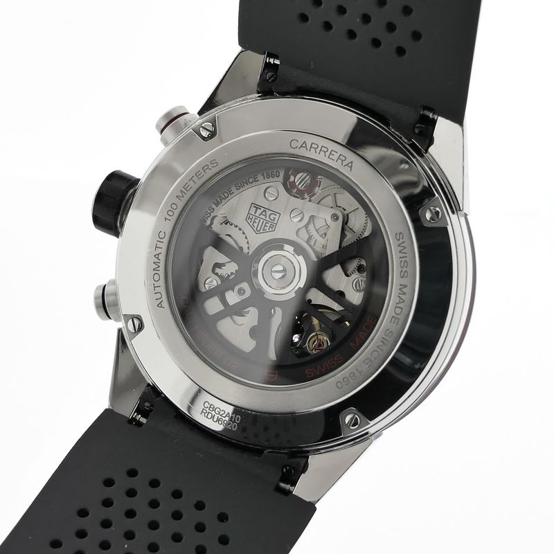 Image 8 of TAG Heuer Carrera Skeleton CBG2A10.FT6168; Chronograph men's watch
