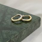 Image 2 of Two-tone gold hoop earrings | Ø 14.5 mm