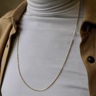 Image 8 of Gold anchor link chain | 75.5 cm