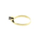 Image 7 of Golden solitaire ring with diamond; 0.11 ct.