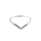 Image 6 of Silver women's ring | V-shape