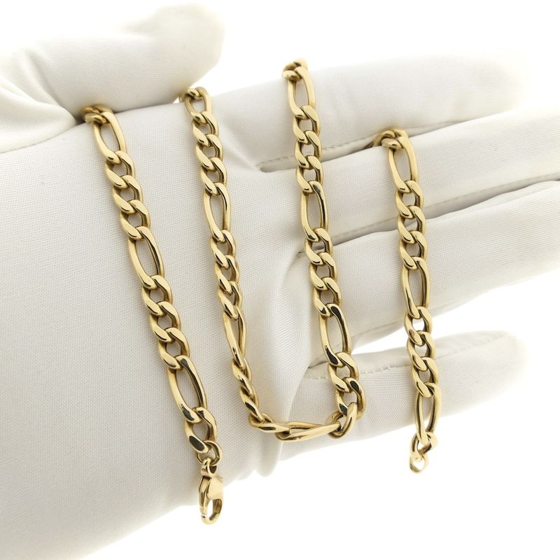 Image 9 of Golden Figaro link chain