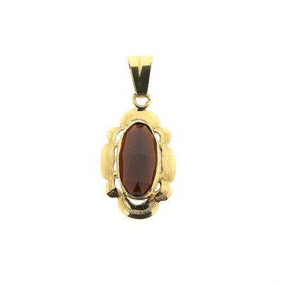 Image 1 of Vintage gold pendant with garnet