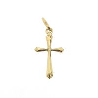 Gold pendant of a cross