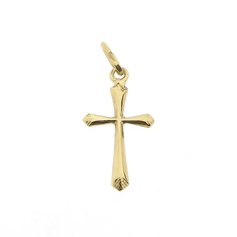 Image 1 of Gold pendant of a cross