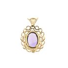 Image 3 of Vintage gold pendant with amethyst.