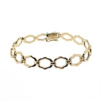 Golden fantasy link bracelet | Assos | 19.0 cm