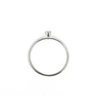 Image 5 of White gold solitaire ring with diamond | 0.08 ct.