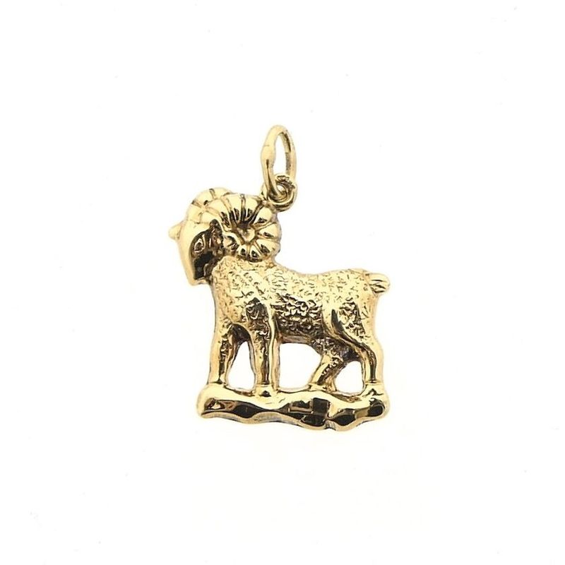 Image 1 of Gold pendant of a ram