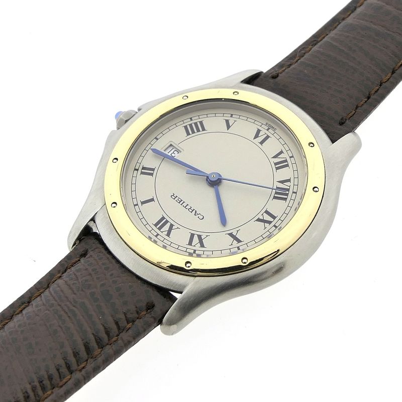 Image 14 of Cartier Cougar; Gold/steel unisex watch