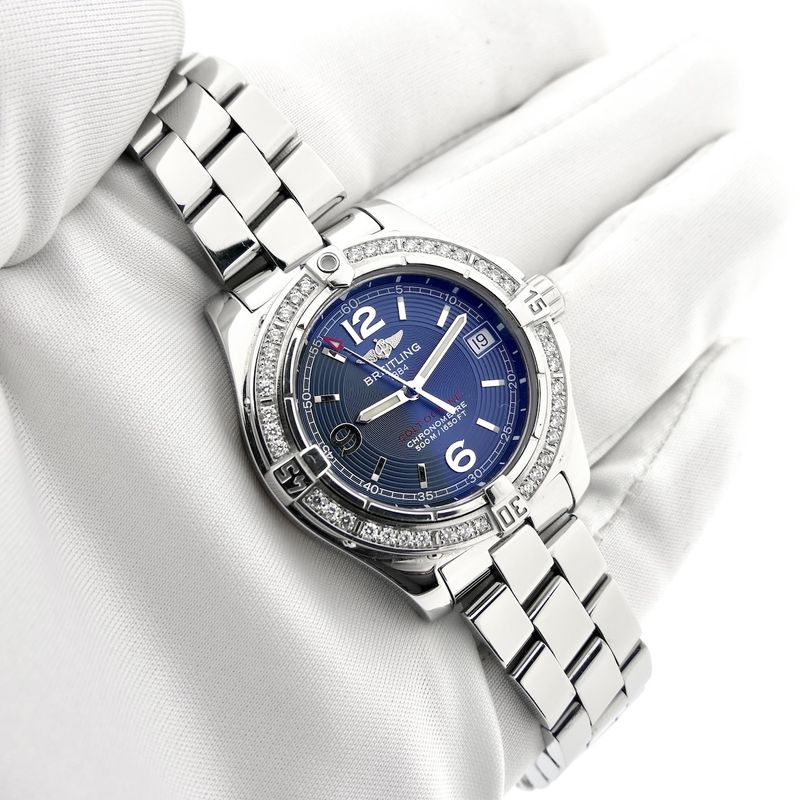 Image 7 of Breitling Colt Oceane 'Diamonds' A77380; Women's watch with diamond bezel