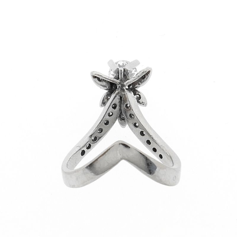 Image 3 of White gold cocktail ring with diamond | 0.76 ct.