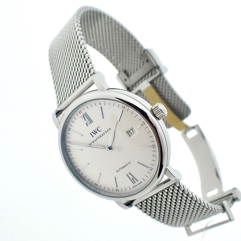 Image 4 of IWC Portofino; Automatic men's watch on Milanese strap