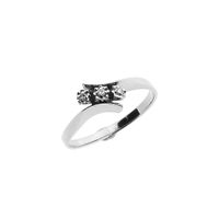 White gold ring with diamond | 0.03 ct.