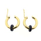 Image 5 of Gold earrings with lapis lazuli