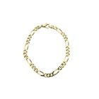 Afbeelding 3 van Gouden Figaro schakelarmband | 22,5 cm