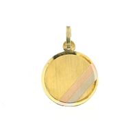 Gold engraving plate round