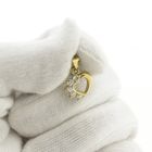 Image 6 of Gold pendant of a heart with zirconia