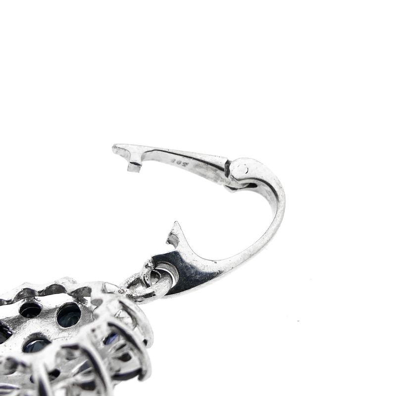 Image 9 of White gold pendant with sapphire