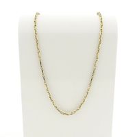 Two-tone gold fantasy link chain