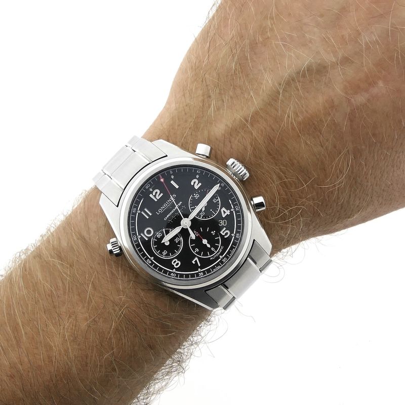 Image 9 of Longines Spirit Chronometer L3.820.4; Automatic chronograph men's watch