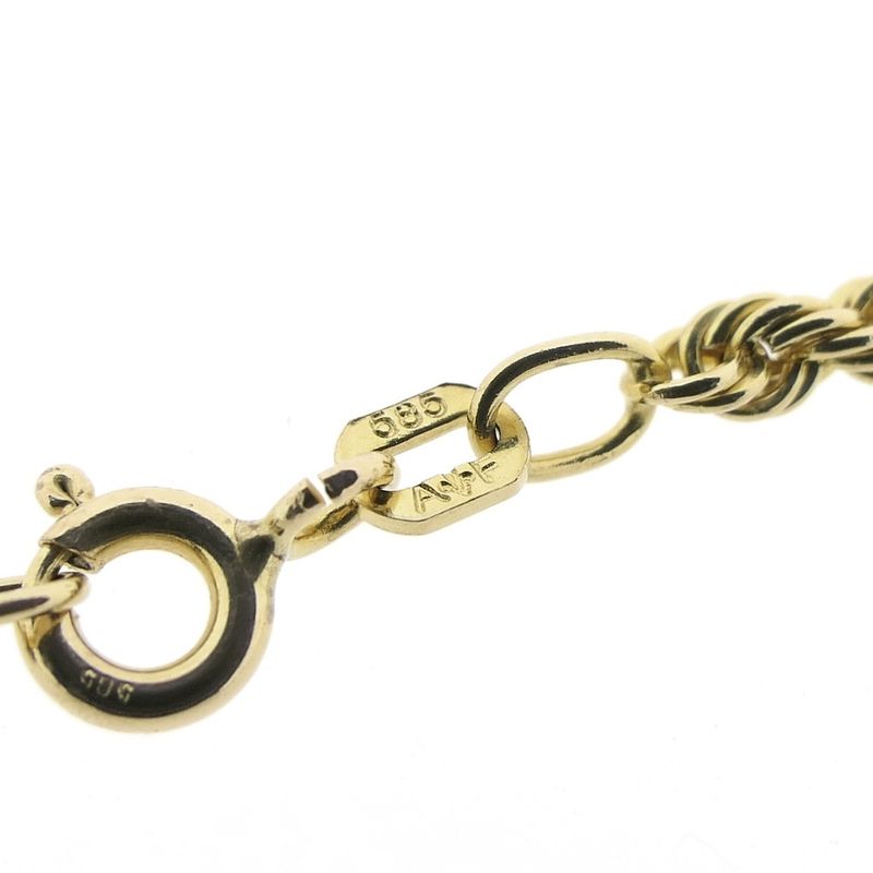 Image 5 of Gold twisted link chain | 45.5 cm