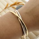Image 11 of Gold Cartier Trinity bracelet; Size M