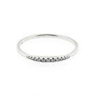 Image 2 of White gold ring with diamond | 0.05 ct.