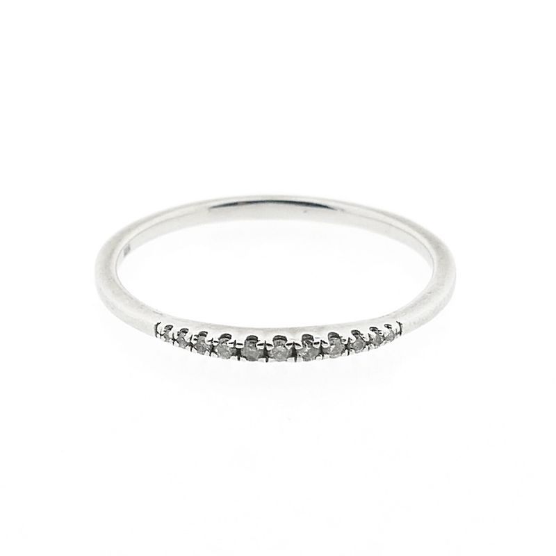 Image 2 of White gold ring with diamond | 0.05 ct.