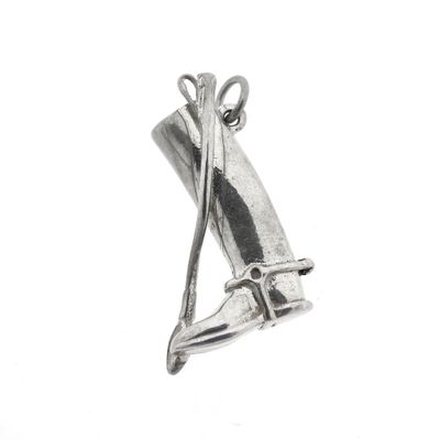 Silver pendant of a cowboy boot Image 2 of Silver pendant of a cowboy boot