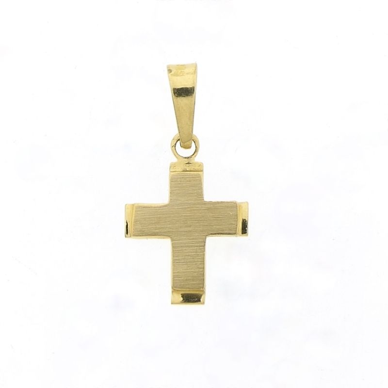 Image 1 of Gold pendant of a cross