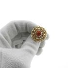 Image 5 of Antique gold brooch with red coral | Old Dutch