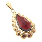 Image 3 of Vintage gold pendant with garnet