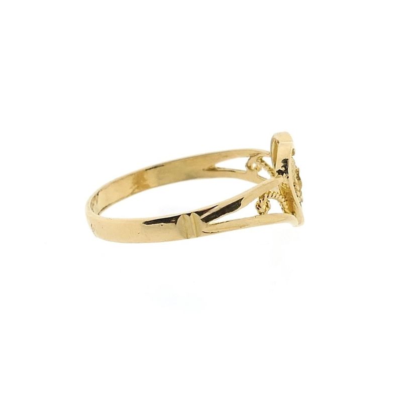Image 8 of 21 carat gold ring with hearts