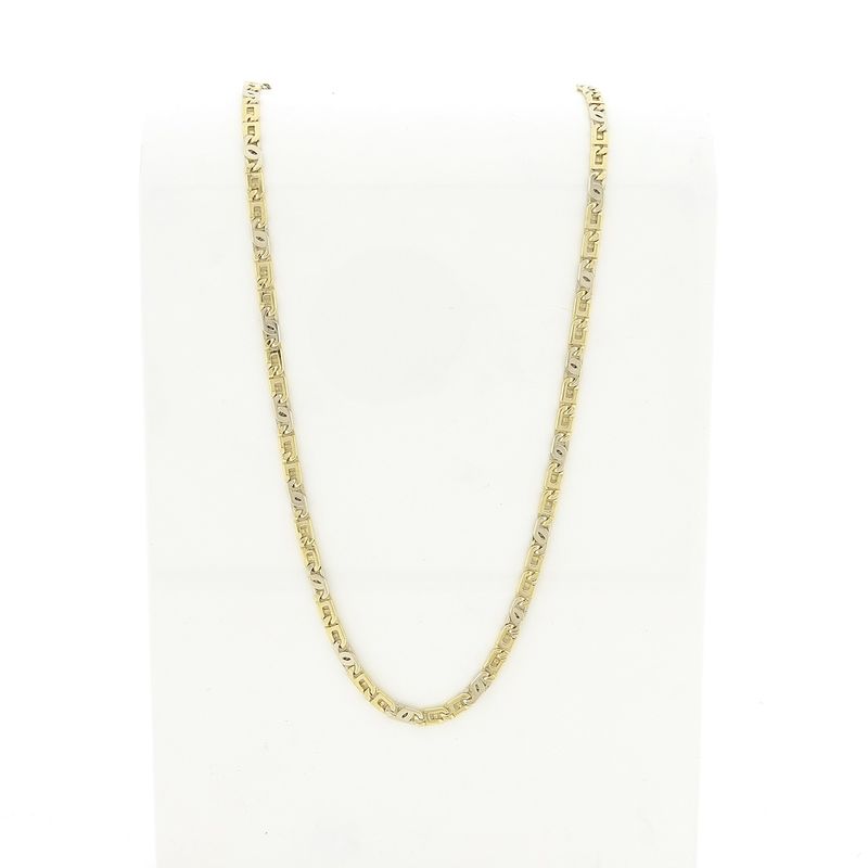 Image 1 of Two-tone gold navy link chain.