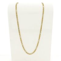 Two-tone gold fantasy link necklace; Men's | 64.5 cm