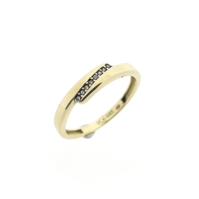 Image 1 of Vintage gold ring with zirconia