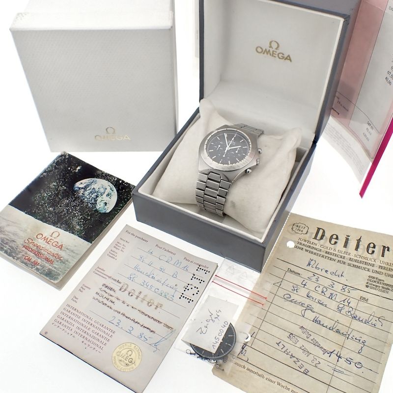 Image 2 of Omega Speedmaster Teutonic; Unique 'full-set' from 1985