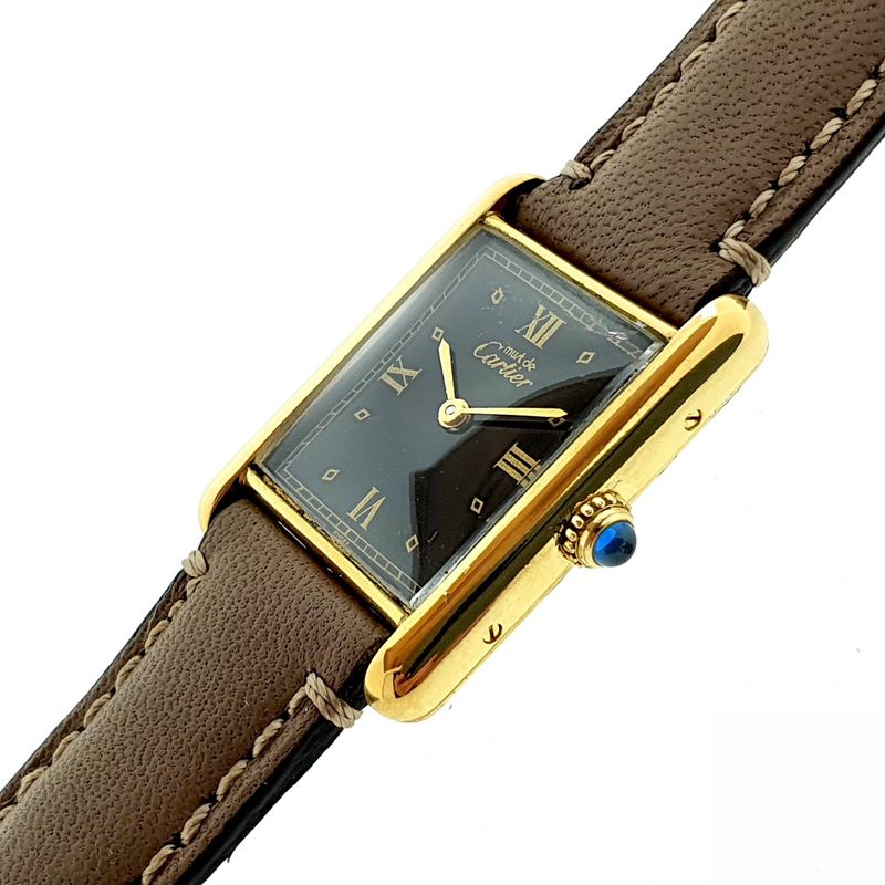 Image 8 of Cartier Tank Vermeil; Women's watch
