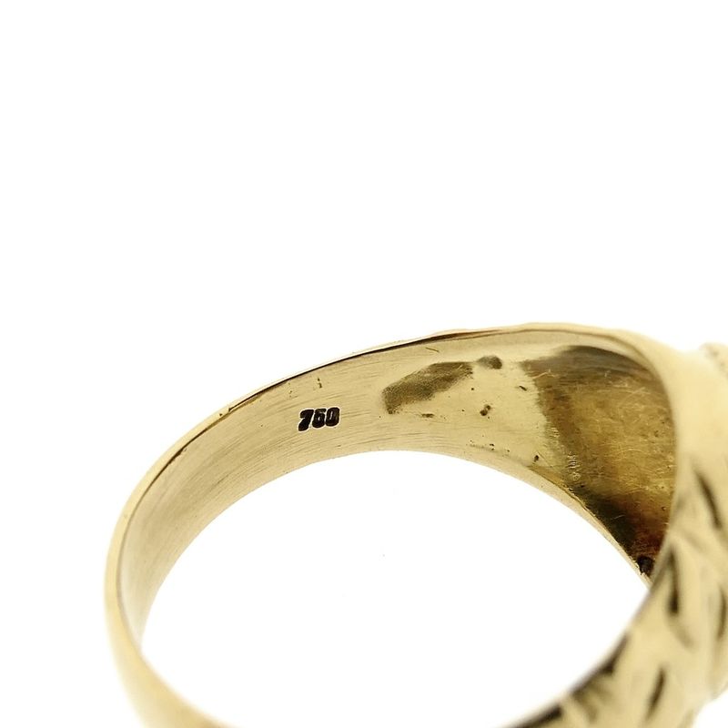 Image 5 of 18-karat gold ala kondre ring | Traditional Surinamese