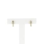 Image 1 of Gold semicircular earrings with zirconia