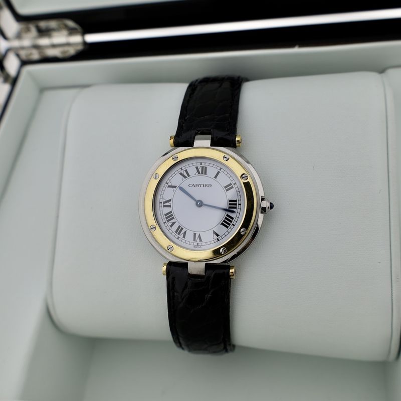 Image 16 of Cartier Santos Vendôme Ronde 8191; 18k gold/steel women's watch