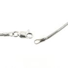 Image 3 of White gold snake link chain | 40 cm