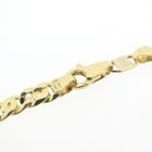 Image 4 of Oro Azzurro bicolor gold Figaro link necklace; 50 cm